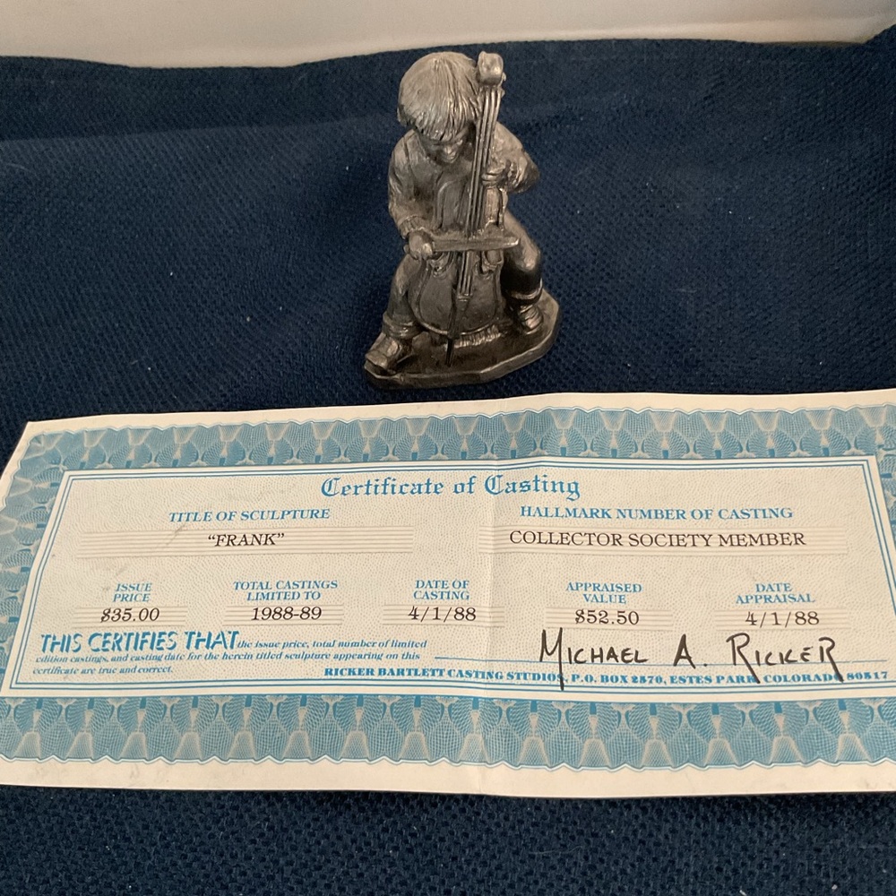 Silver Abstract Human Figure Sculpture Art